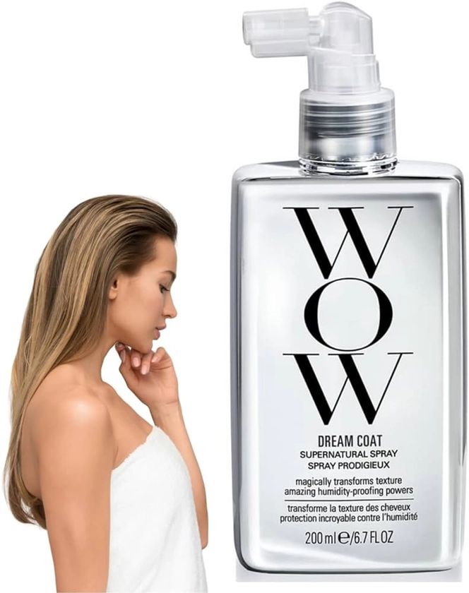 Wow Spray - Brillance Cheveux Anti Frisottis et Imperméabilisant, Spray Anti Frisottis et Imperméabilisant, Spray Lissant, Shiny Spray de brillance pour des cheveux souples - 200ml (1 pc)