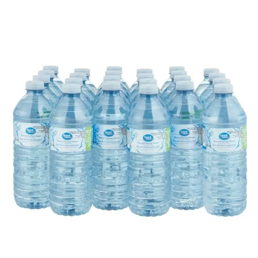 Great Value 24pk Spring Water, 24 x 500 mL