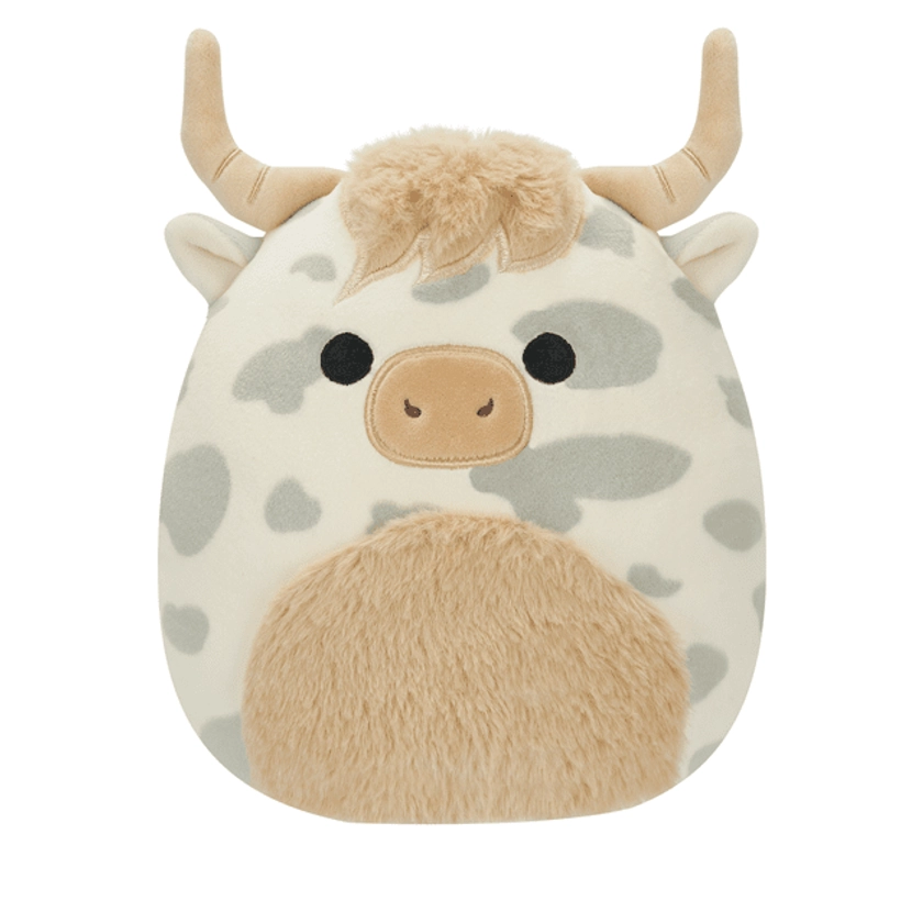 7.5" Grey Spotted Highland Cow Squishmallows Plush