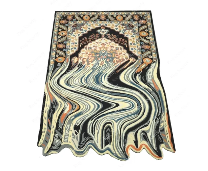 melting Hand Tufted rug floral rug. For bedroom rug. area rug. carpet and rug . Enjoy new color Tuti fruit for luxury's home.