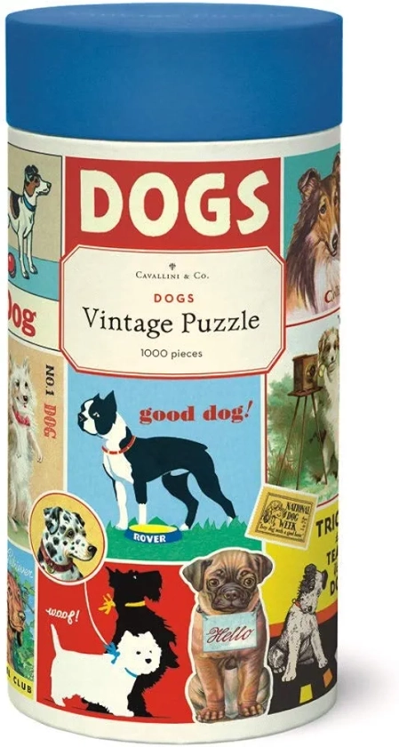 Cavallini 1000 Piece Puzzle, Dogs (PZL/Dog)