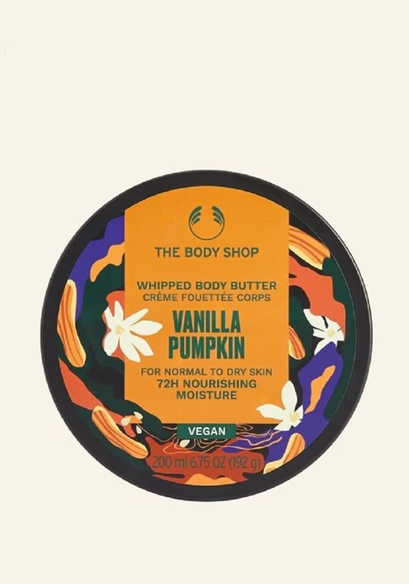 The Body Shop Vanilla Pumpkin Whipped Body butter 72 Hous nourishing moisture 200ML : Amazon.co.uk: Beauty
