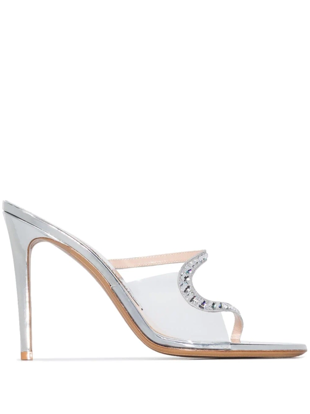 Alexandre Vauthier Ava Ghost 100mm Mules - Farfetch