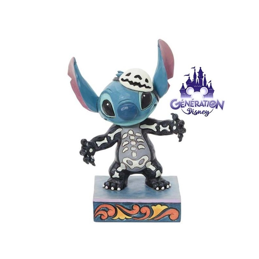 Figurine Stitch Squelette phosphorescent