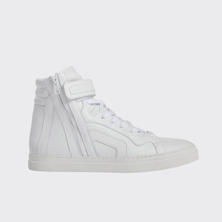 112 high-top sneakers for men in white leather — PIERRE HARDY