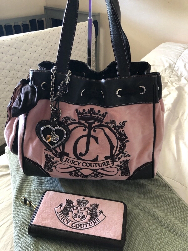 Juicy Couture Scottie Dog Pink Dreamer With Matching Wallet