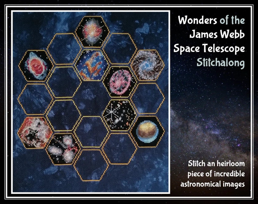 Wonders of the James Webb Space Telescope Stitchalong