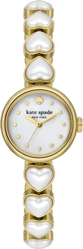 Kate Spade New York monroe imitation pearl heart bracelet watch, 24mm | Nordstrom