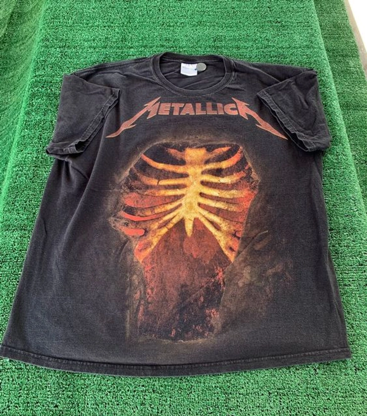 Vintage 90S Metallica Ribs Cage Concert T Shirt – Horseshoeben Shop