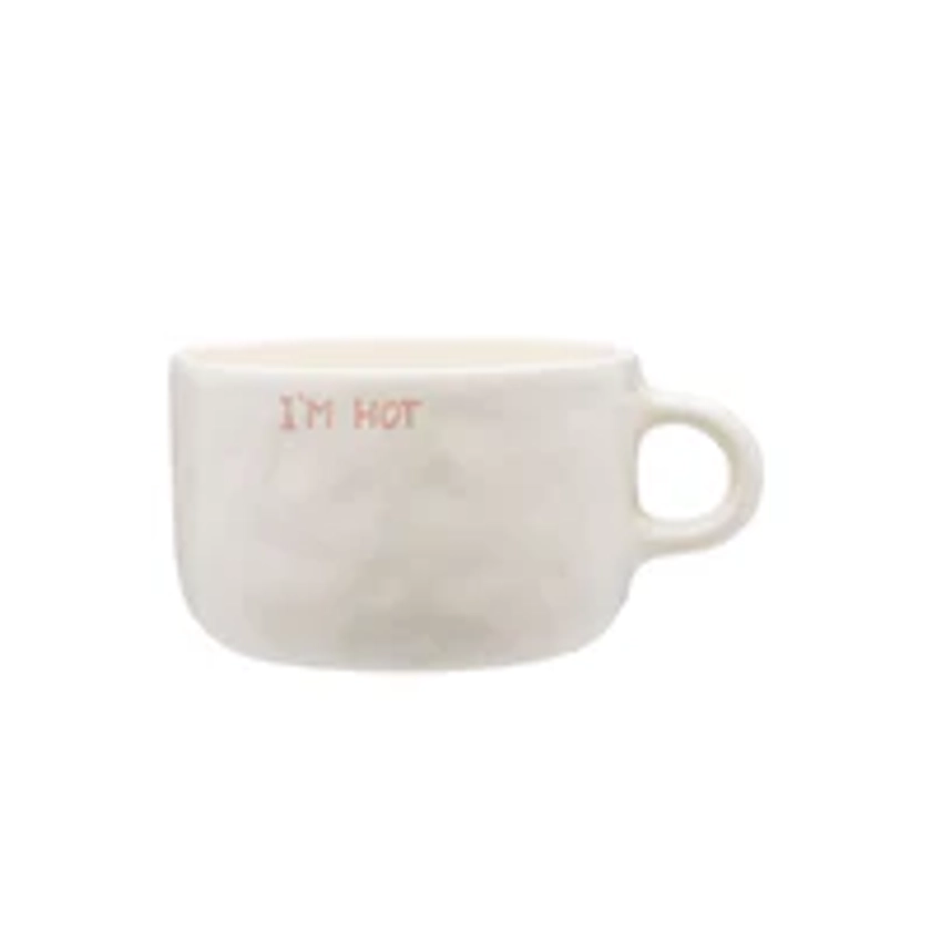 Mug Cappucino I'm Hot - Blanc