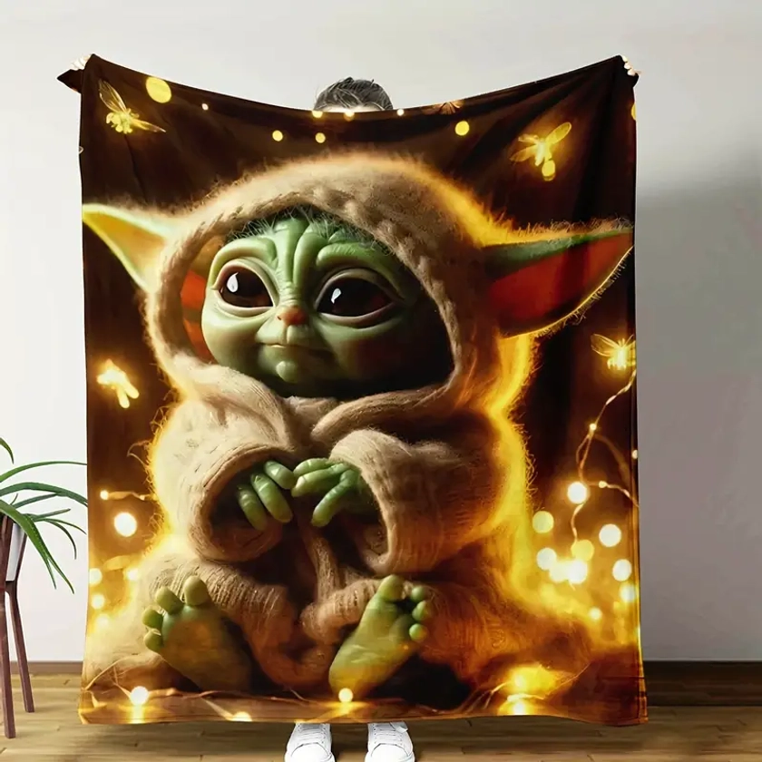 Star * Cartoon * * Fleece Throw Blanket by UME - Soft, Skin-Friendly, Versatile for Sofa, Bed, Office, Travel, Camping - Unisex