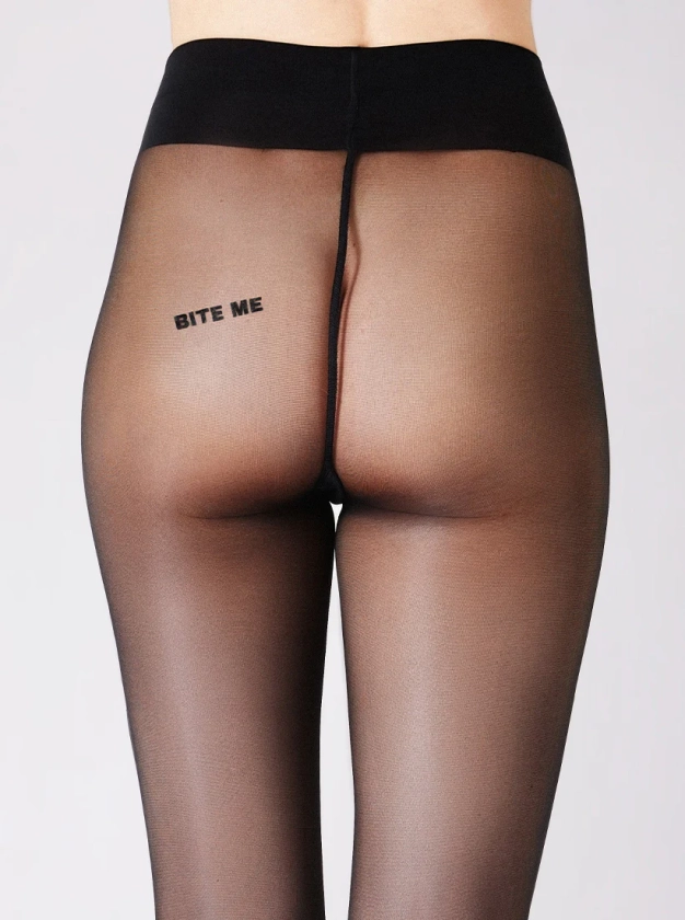 BITE ME statement tights I 40 den I semi-transparent I saint sass