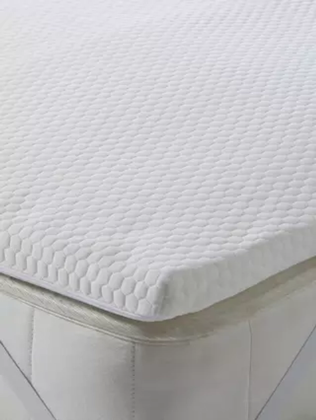 John Lewis Specialist Synthetic 5-Zone Support Memory Foam Mattress Topper