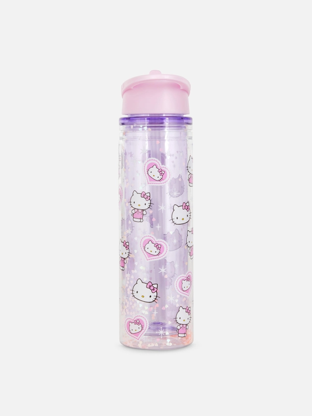 Hello Kitty Glitter Water Bottle