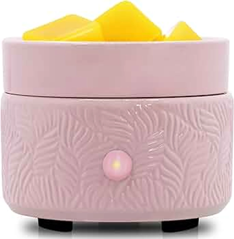 Bobolyn Candle Wax Melts Warmer Burner - Ceramic Essential Oil Burner Warmer 3-in-1 Fragrance Wax Melter for Scented Wax Tart Cube Aromatherapy Home Office Bedroom Decor Gifts