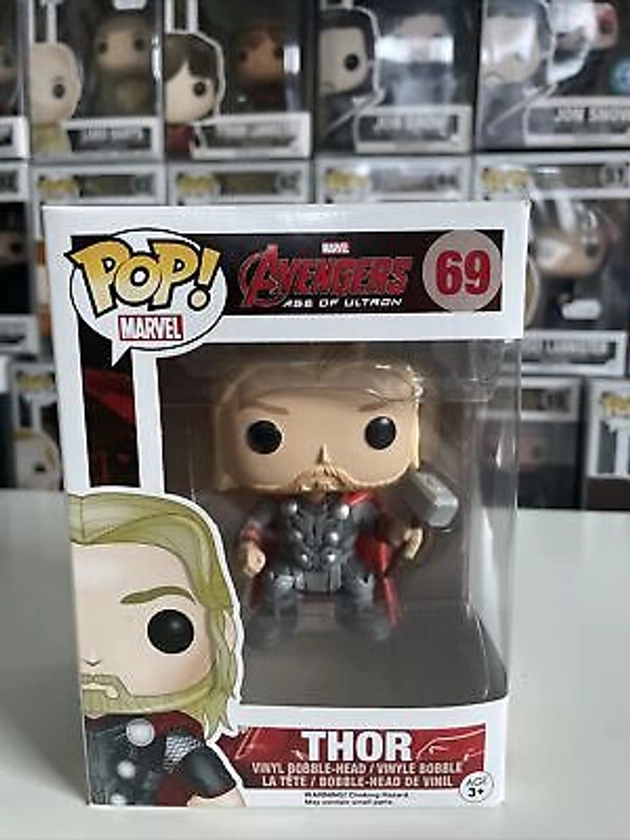 🎄Thor #69 Avengers: Age of Ultron Pop! Marvel Bobble Head Figure Funko Pop