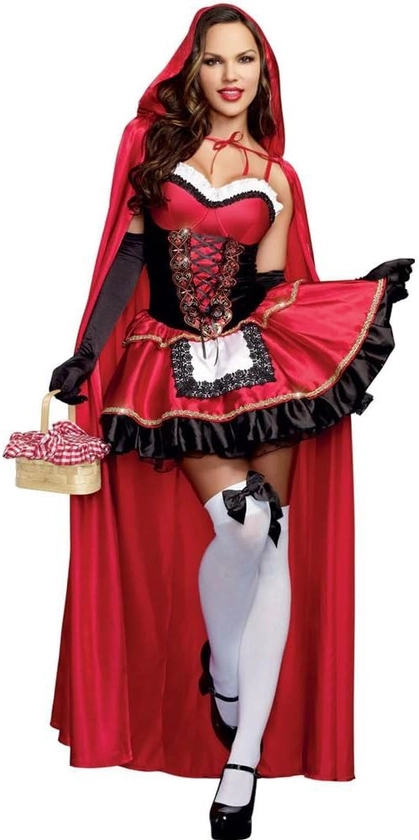 Dreamgirl Women's Red Riding Hood Costume, Adult Halloween Fashion