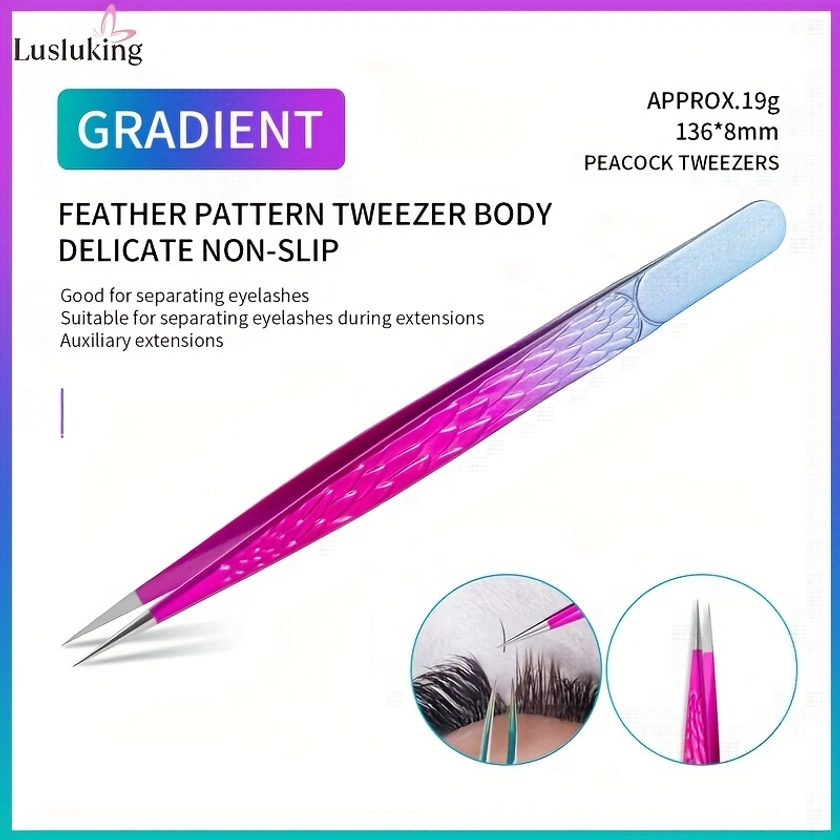 Stainless Steel Eyelash Extension Tweezers High - Temu