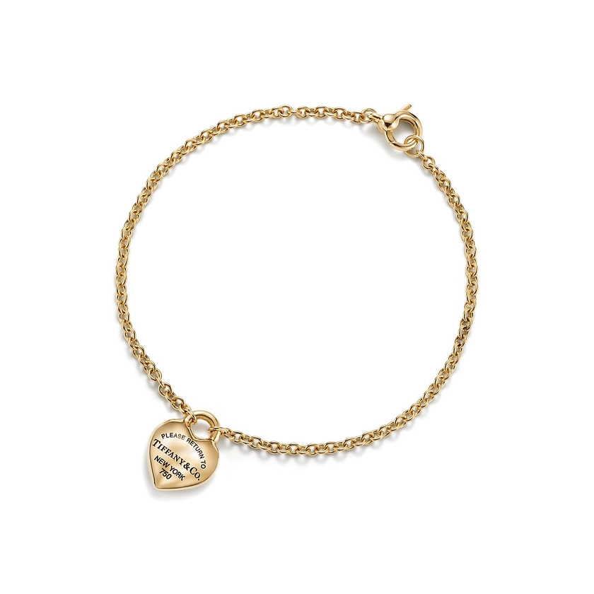 Return to Tiffany® Full Heart Bracelet in Yellow Gold | Tiffany & Co. US