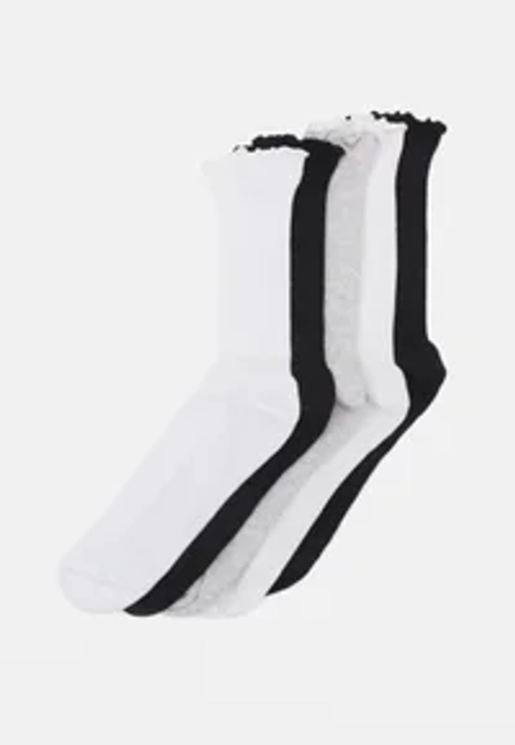 Even&Odd 5 PACK - Chaussettes - light grey - 101_white - 001_black - 802/gris clair - ZALANDO.FR