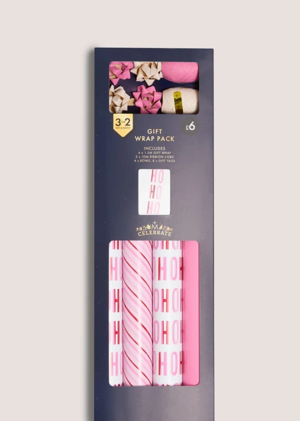 Pink Candy Cane Compendium Wrapping Set