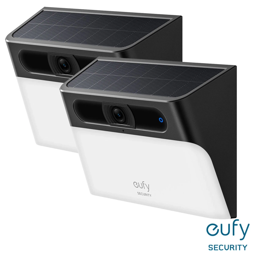 eufy Solar Wall Light Cam S120 Duo Pack - No Monthly Fees 