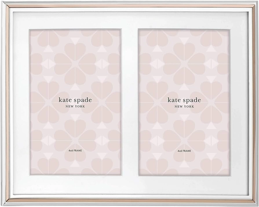 Amazon.com: Kate Spade New York Rosy Glow Double 5" X 7" Frame,Pink : Everything Else