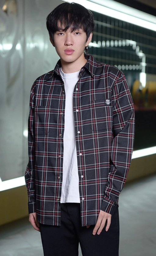 Shujin Tartan Button Shirt