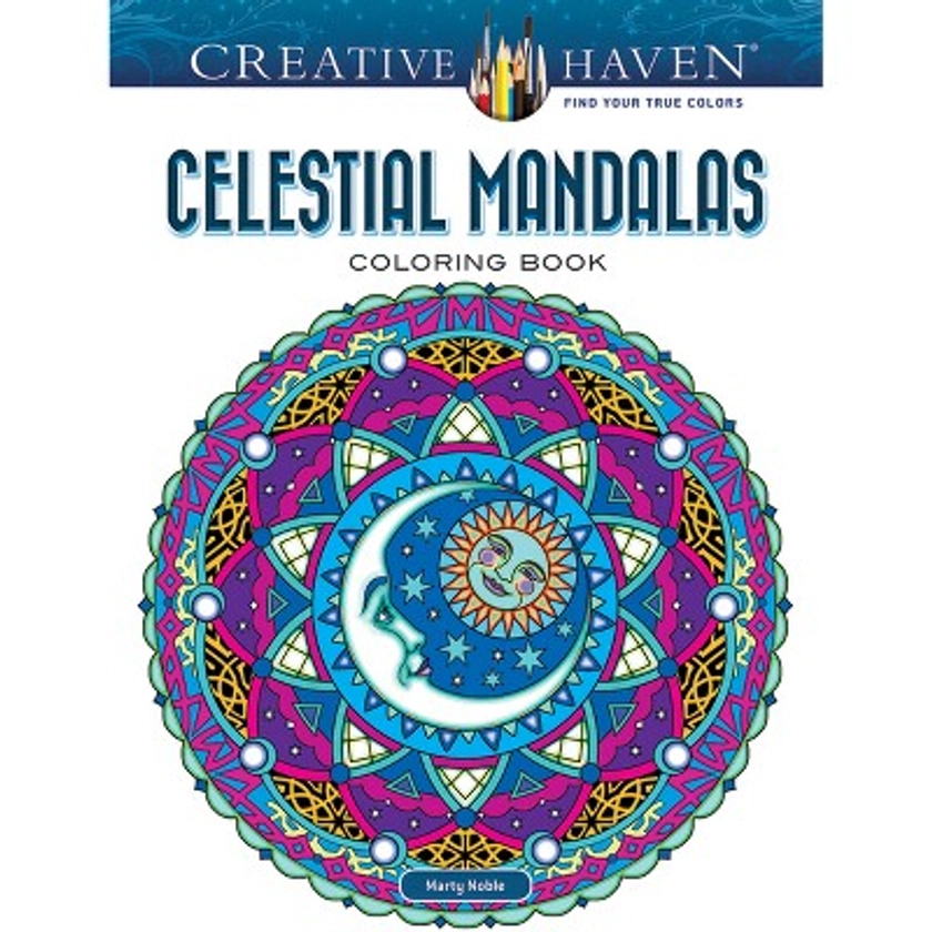 Creative Haven Celestial Mandalas Coloring Book - (Adult Coloring Books: Mandalas) by Marty Noble (Paperback)