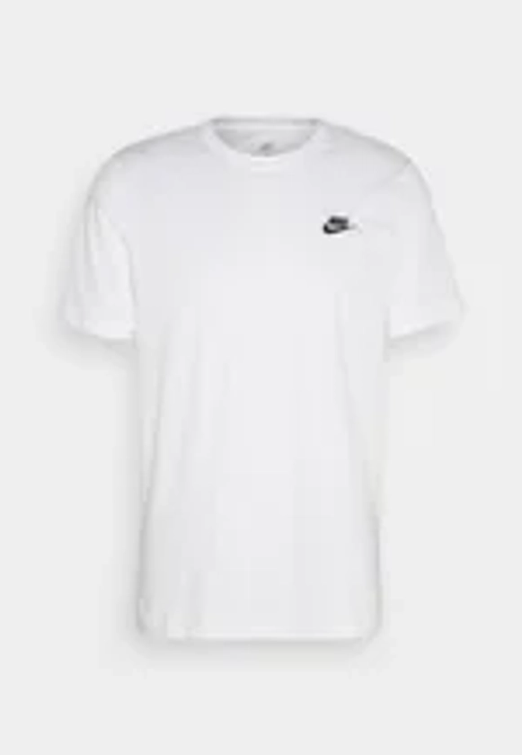 Nike Sportswear CLUB TEE - T-shirt basique - white/black/blanc - ZALANDO.FR
