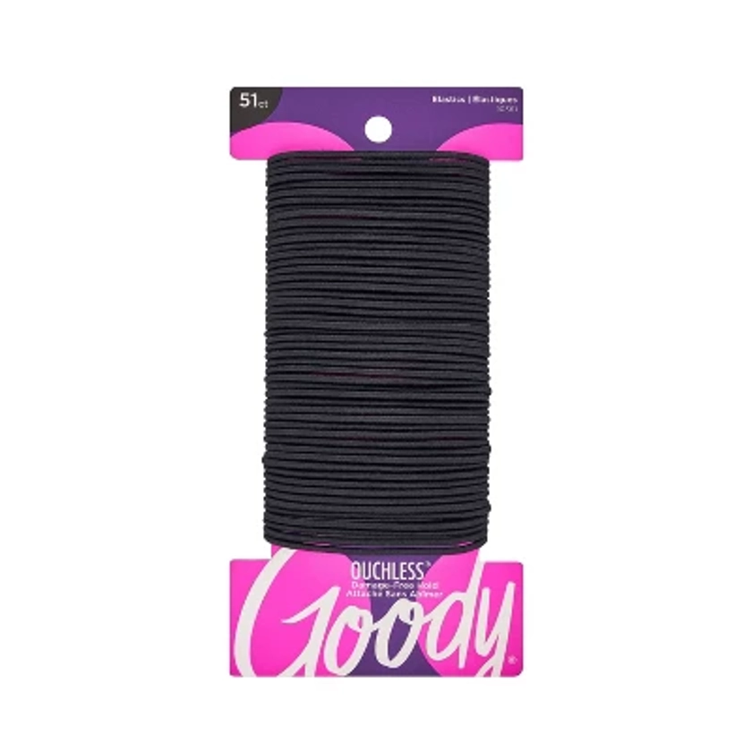 Goody Ouchless Elastic Hair Ties - Black - 51ct