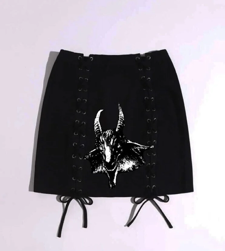 Bathory laced up skirt