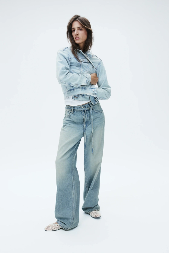 Super Baggy Low Jeans - Gris foncé - FEMME | H&M FR