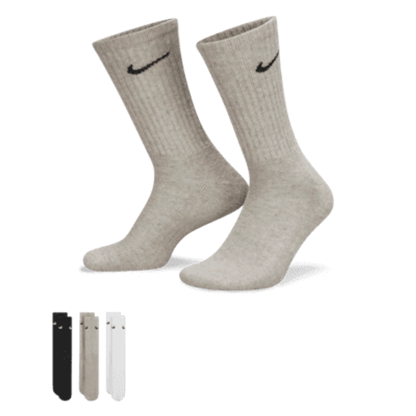 Nike Cushioned Training Crew Socks (3 Pairs)