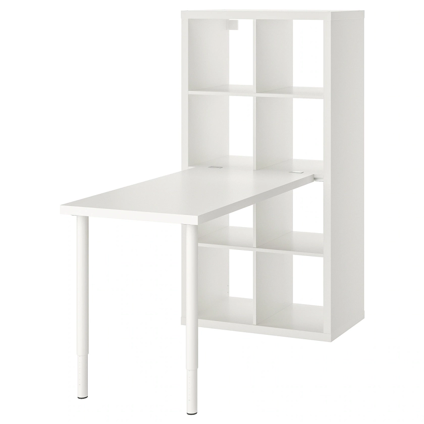 KALLAX / LINNMON Combinaison bureau - blanc 77x139x147 cm