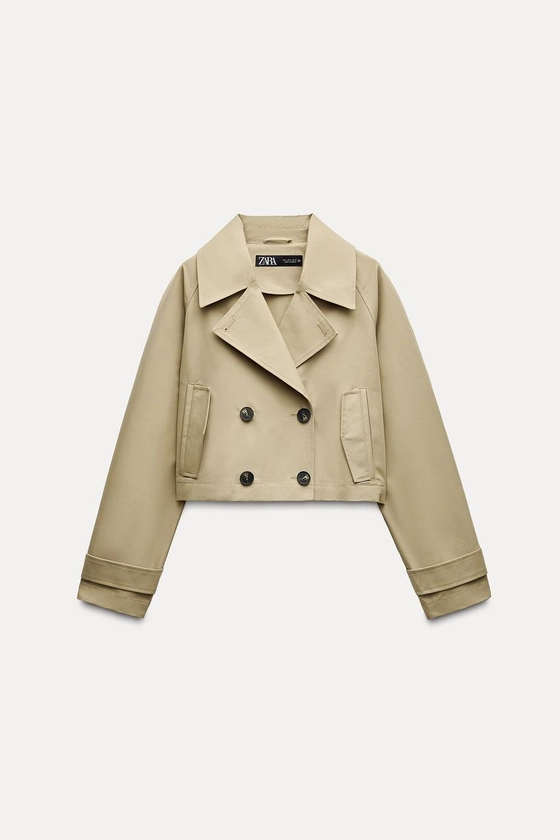 VESTE COURTE STYLE TRENCH