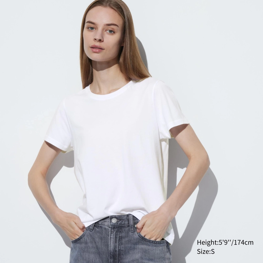 Supima® Cotton Crew Neck Short-Sleeve T-Shirt | UNIQLO US