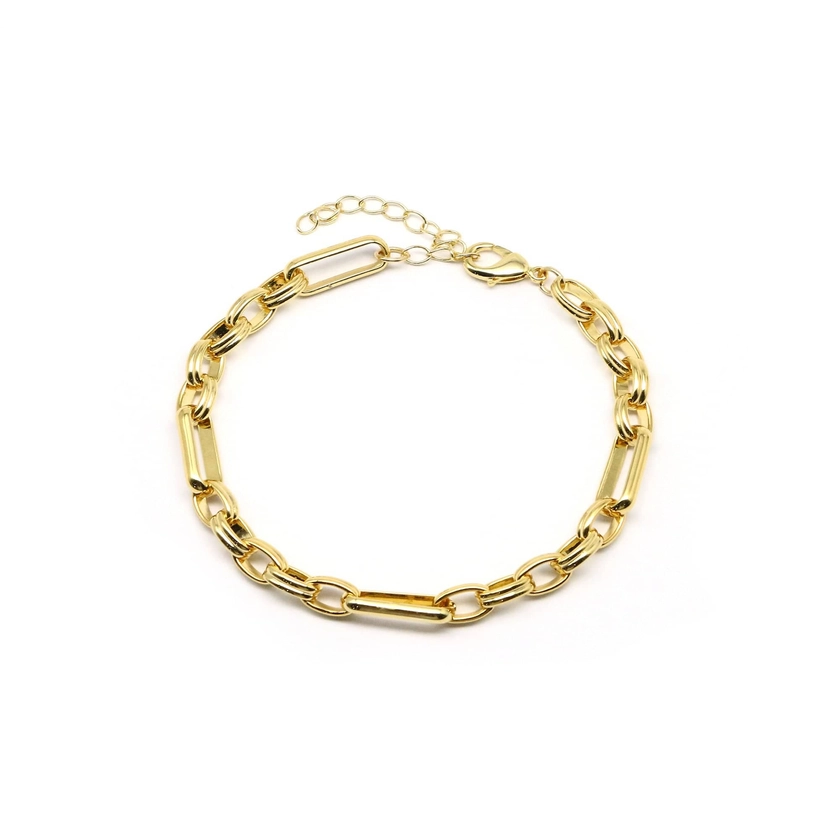 Chunky Gold Link Bracelet | Paperclip Link Bracelet