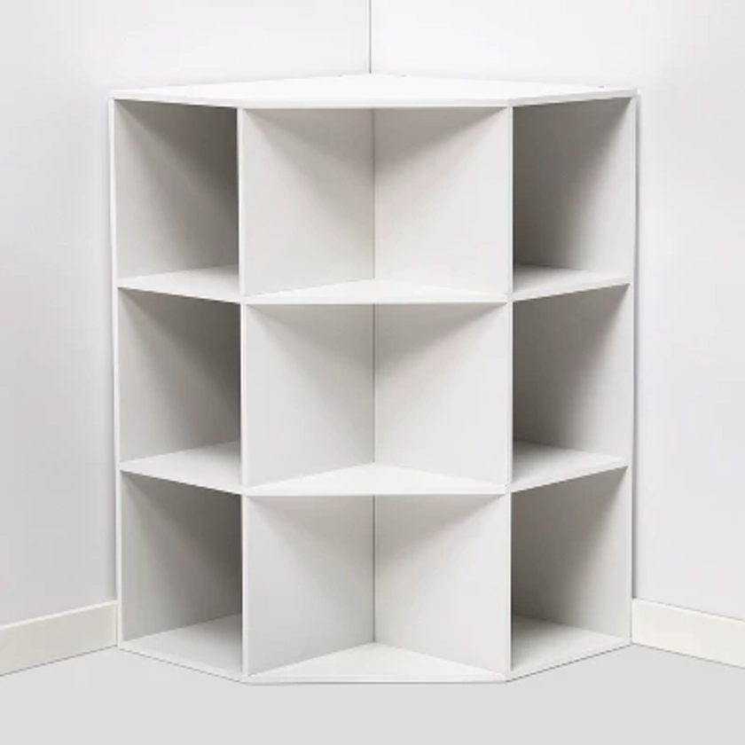 Corner Cube Bookshelf White - Room Essentials™