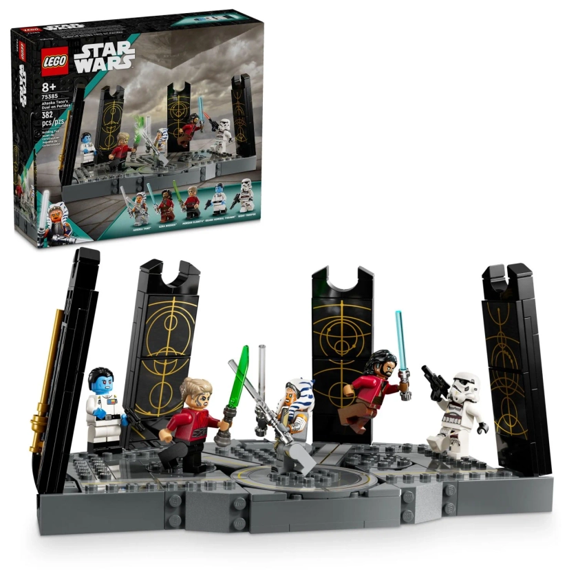 LEGO Star Wars Ahsoka Tano’s Duel on Peridea Building Toy, Gift for Kids with 5 Star Wars Minifigures, 75385