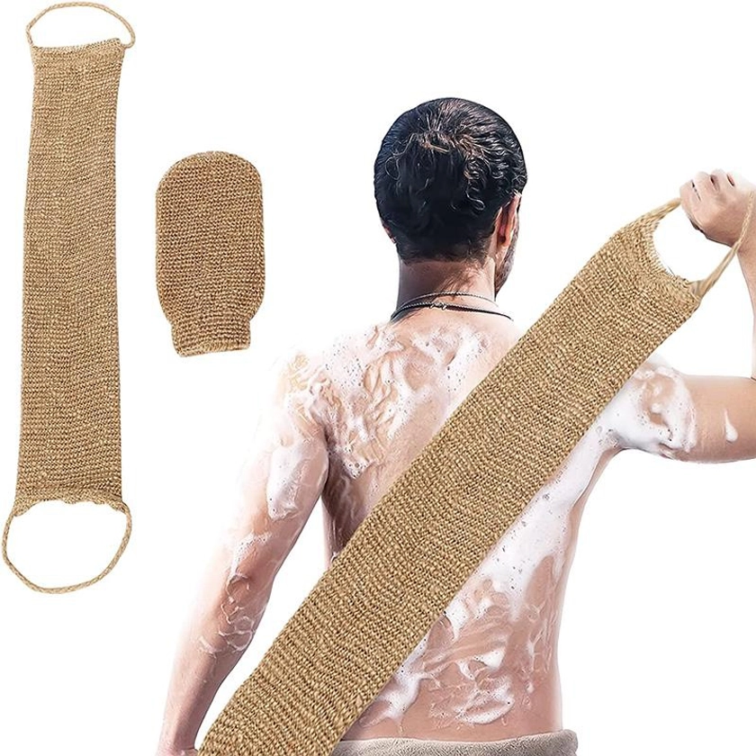 Exfoliating Bath Washcloth Towel, Nylon Bath Wash Towel Body Sponge Loofah Towel, Exfoliating Body Scrub Back Scrubber For Shower