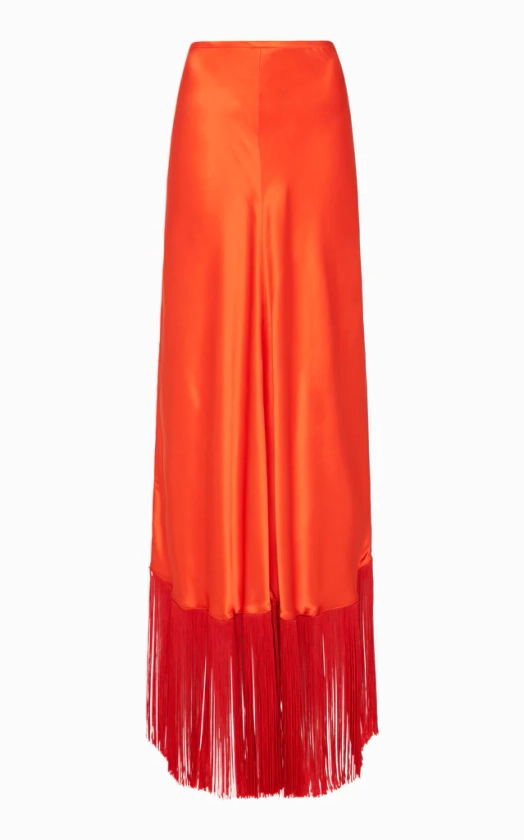 Urchin Fringed Slip Skirt | Lobster