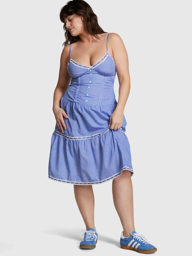 Buy Indiana Poplin Dress - Order Dresses online 1125061200 - PINK US