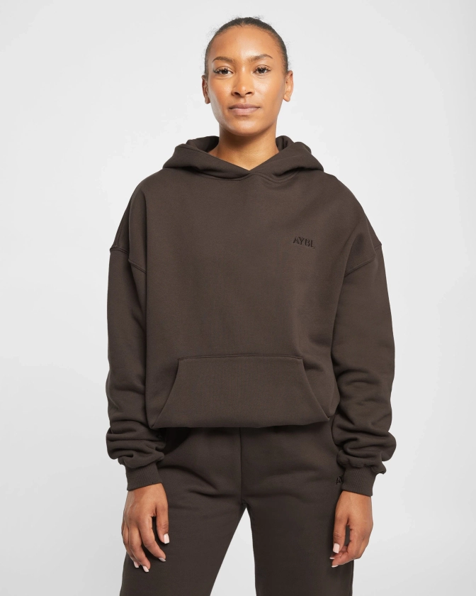 Premium Oversized Hoodie - Coffee Marron