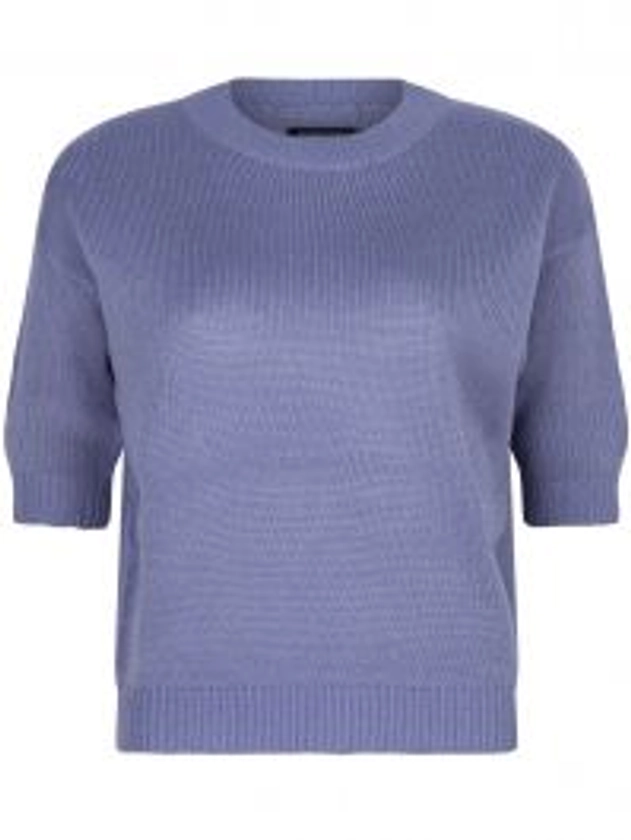 Knitted Top Feline Violet blue