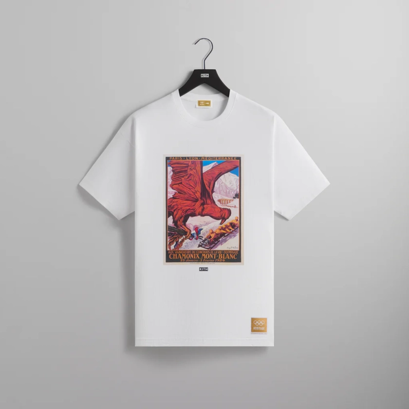 Kith for Olympics Heritage Chamonix 1924 Vintage Tee - White