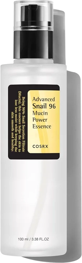 COSRX Snail Mucin 96% Power Repairing Essence 3.38 fl.oz 100ml, Hydrating Serum for Face with Snail Secretion Filtrate for Dull Skin & Fine Lines, Korean Skincare : Amazon.in: Beauty