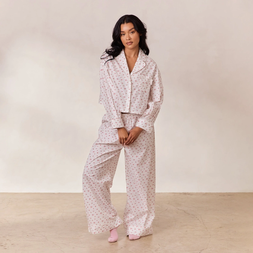 Breakfast Club Pantalon de Pyjama - Imprimé Blanc