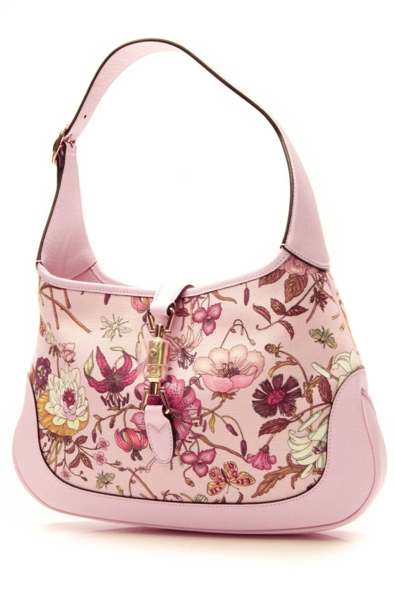 Limited Edition Flora Jackie Medium Hobo Bag - Light Pink