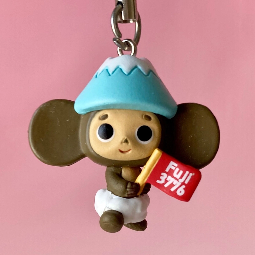 Cheburashka x Mt.Fuji Figure Mascot Doll Keychain Keyring Strap Japan